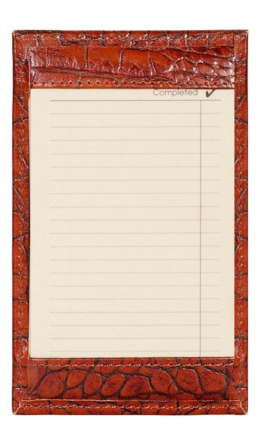 Scully Crodile or Lamb Leather Jotter Notebook
