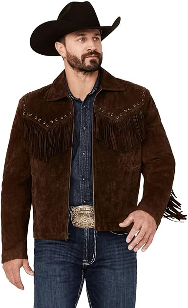 Scully Men's Leather Fringe Jacket