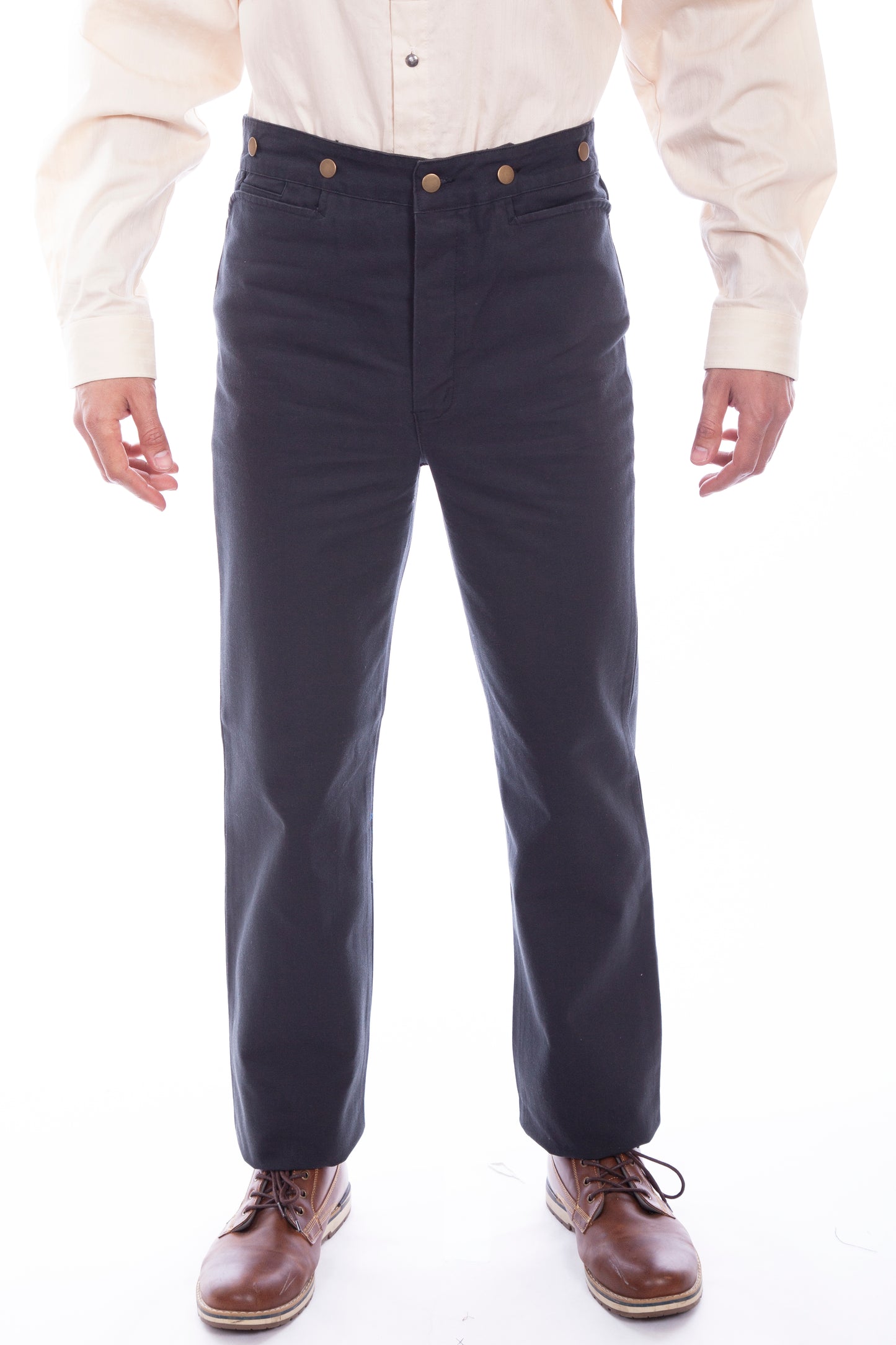 Scully RangeWear Men's Western Canvas Pant in Black