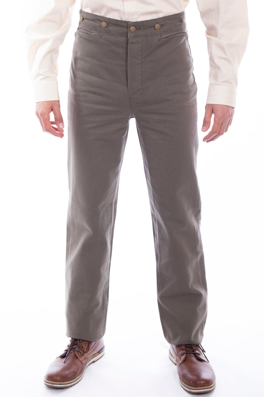 Scully RangeWear Men's Western Canvas Pant in Khaki
