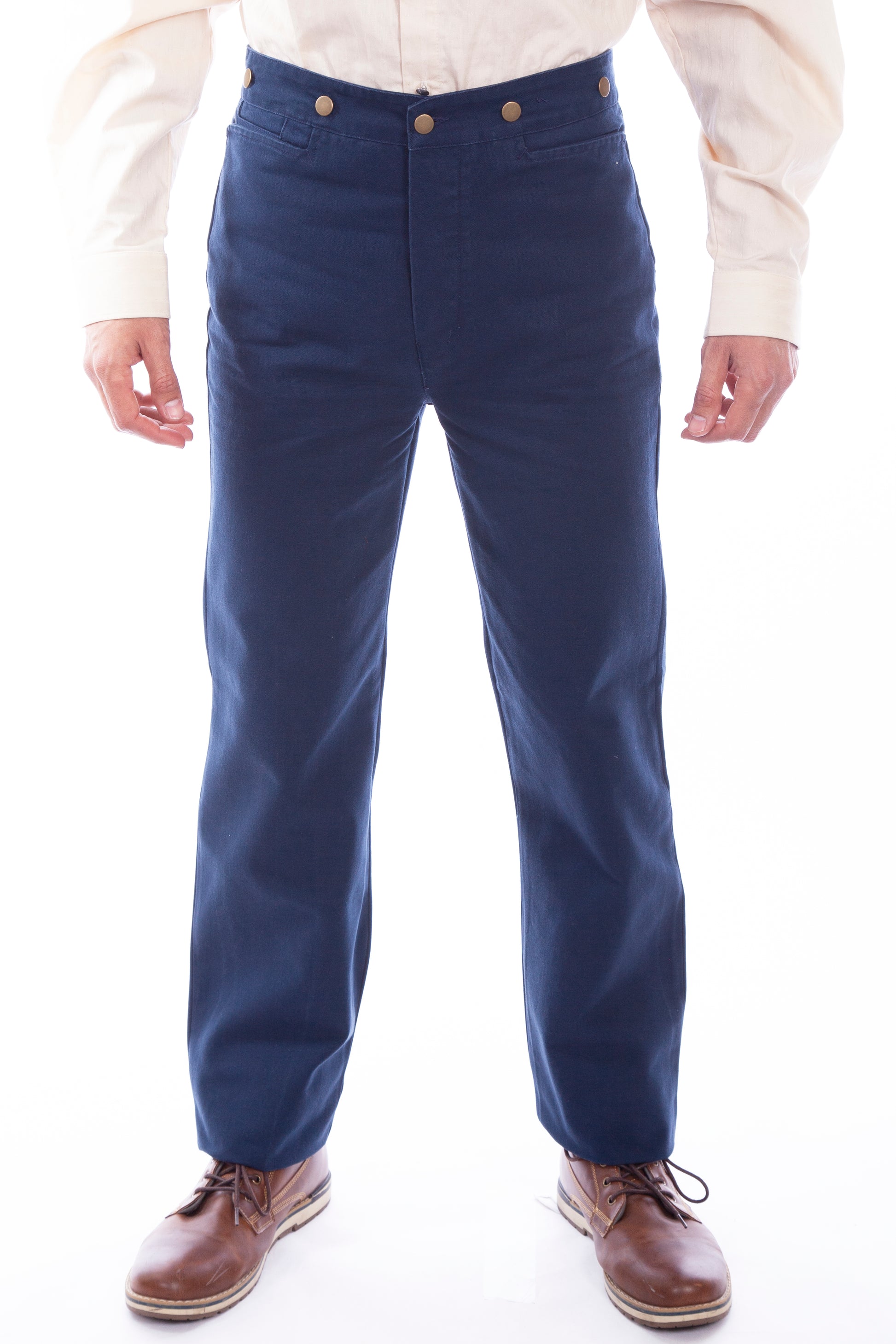 Scully RangeWear Men's Western Canvas Pant in Navy
