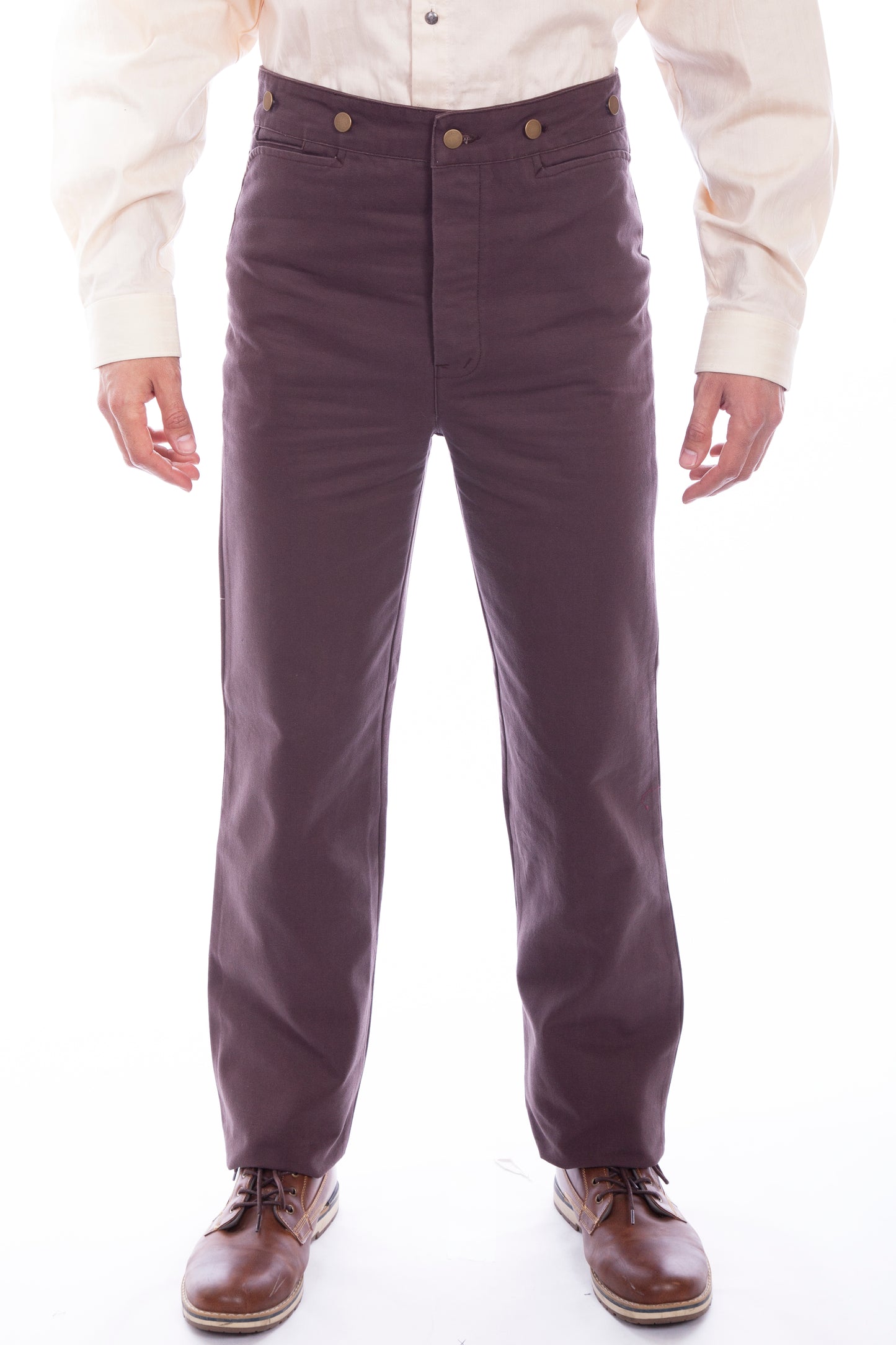 Scully RangeWear Men's Western Canvas Pant in Walnut