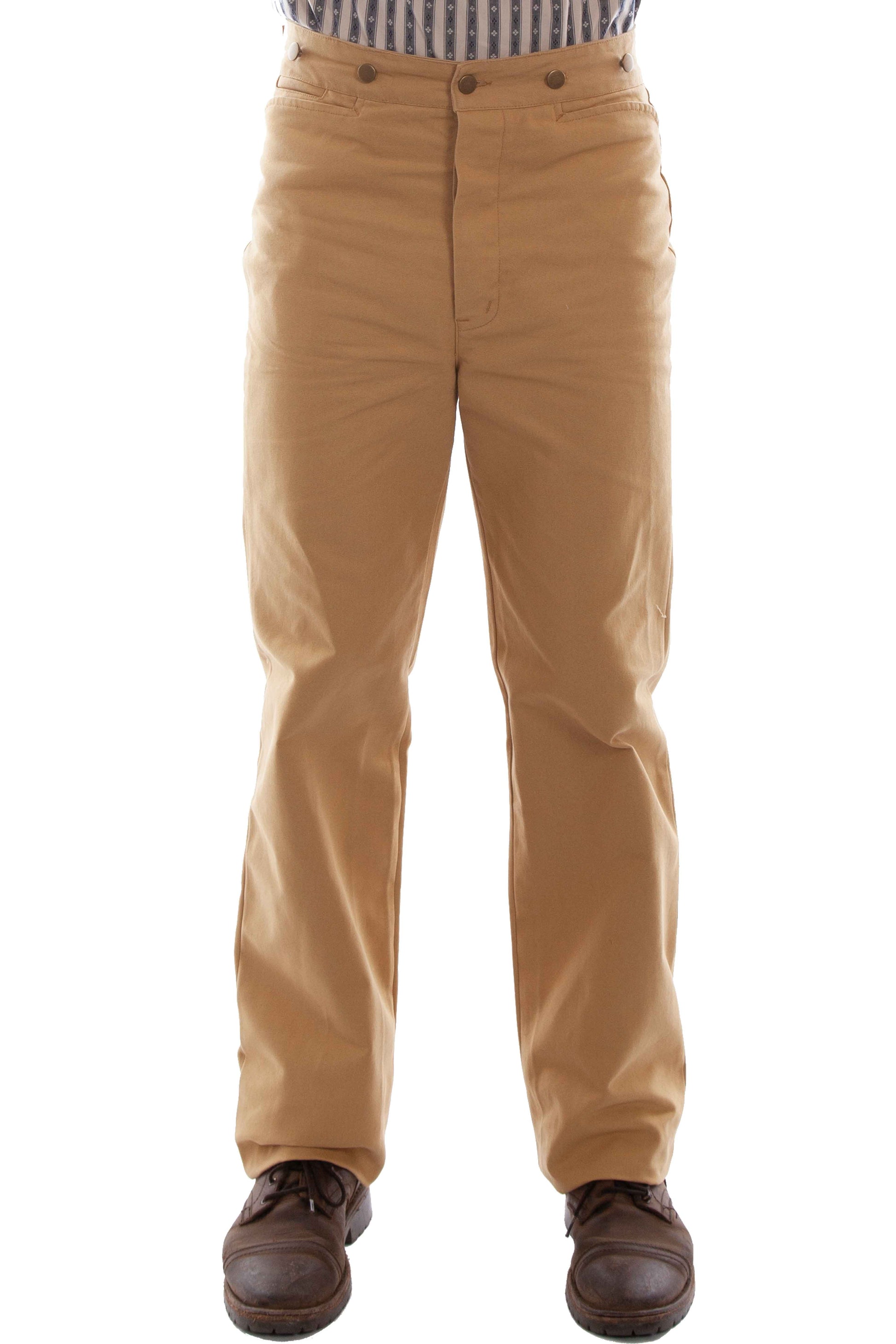 Scully RangeWear Men's Western Canvas Pant in Wheat