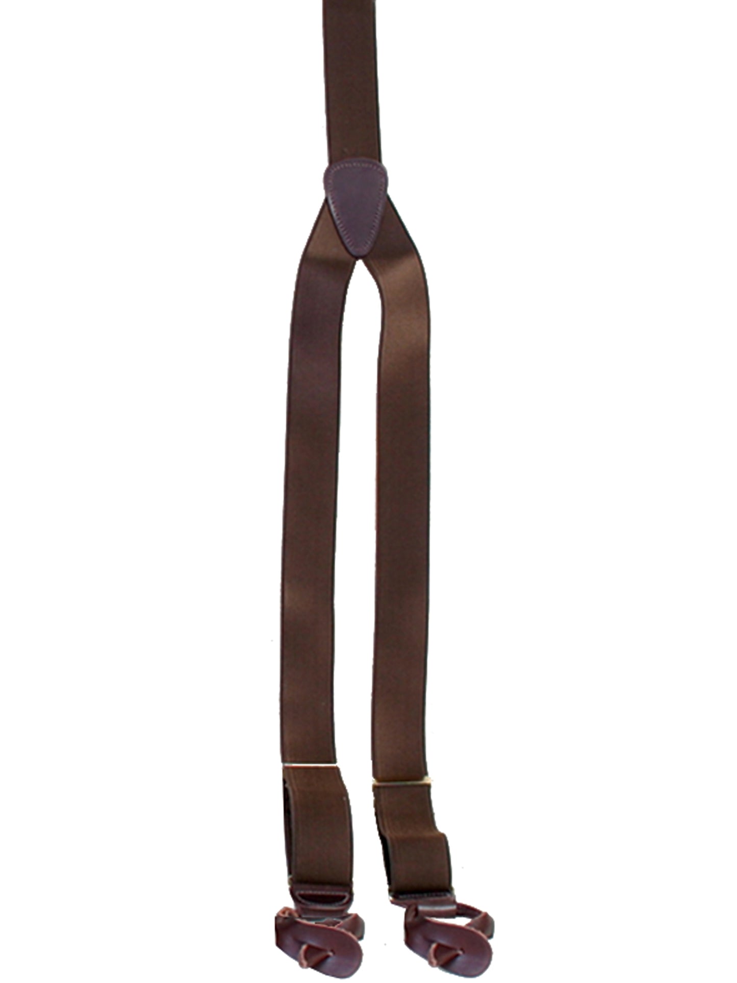 Scully RangeWear Men's French Silk Y-Back Suspender in Brown