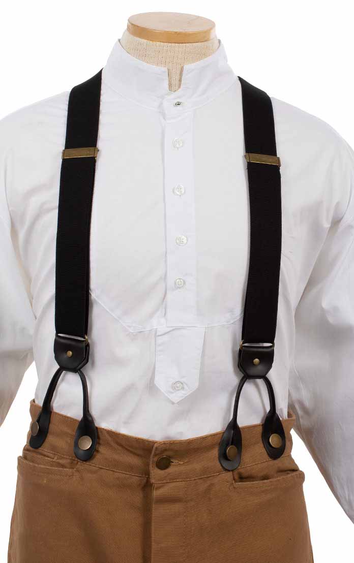 Scully RangeWear Men's Elastic Suspenders in Black