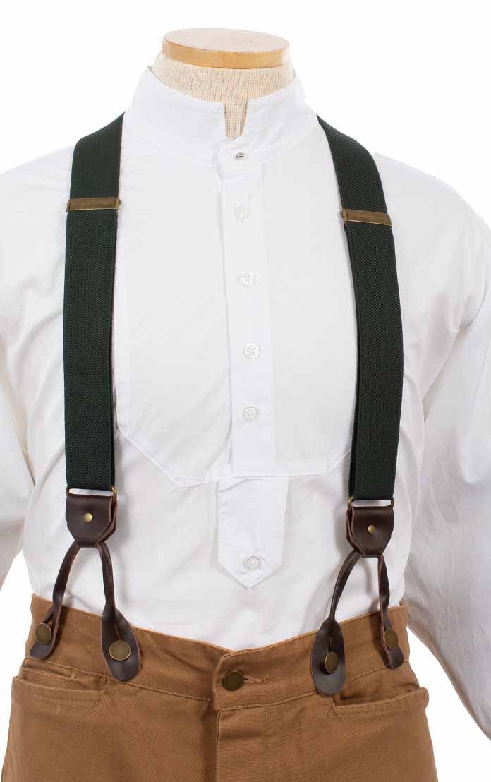 Scully RangeWear Men's Elastic Suspenders in Hunter Green
