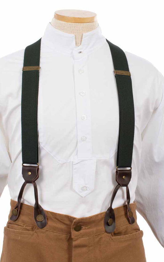 Scully RangeWear Men's Elastic Suspenders in Hunter Green