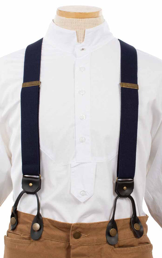 Scully RangeWear Men's Elastic Suspenders in Navy