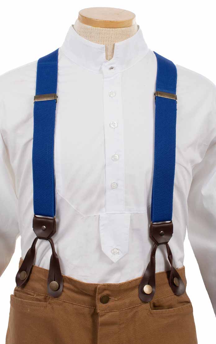 Scully RangeWear Men's Elastic Suspenders in Royal