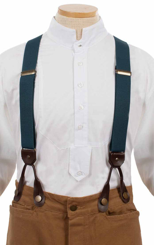 Scully RangeWear Men's Elastic Suspenders in Teal