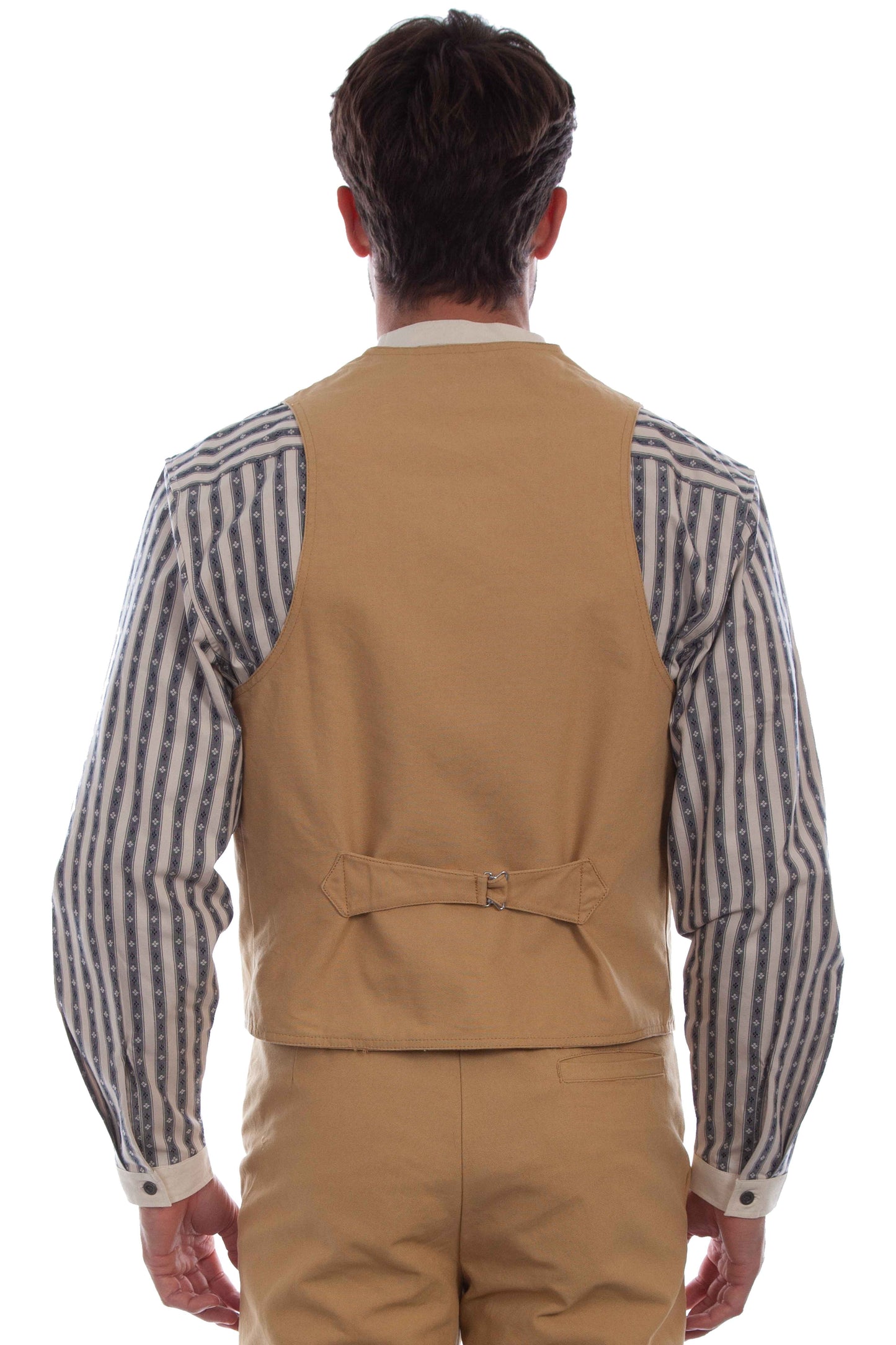 Scully RangeWear Men's Western Canvas Vest in Wheat