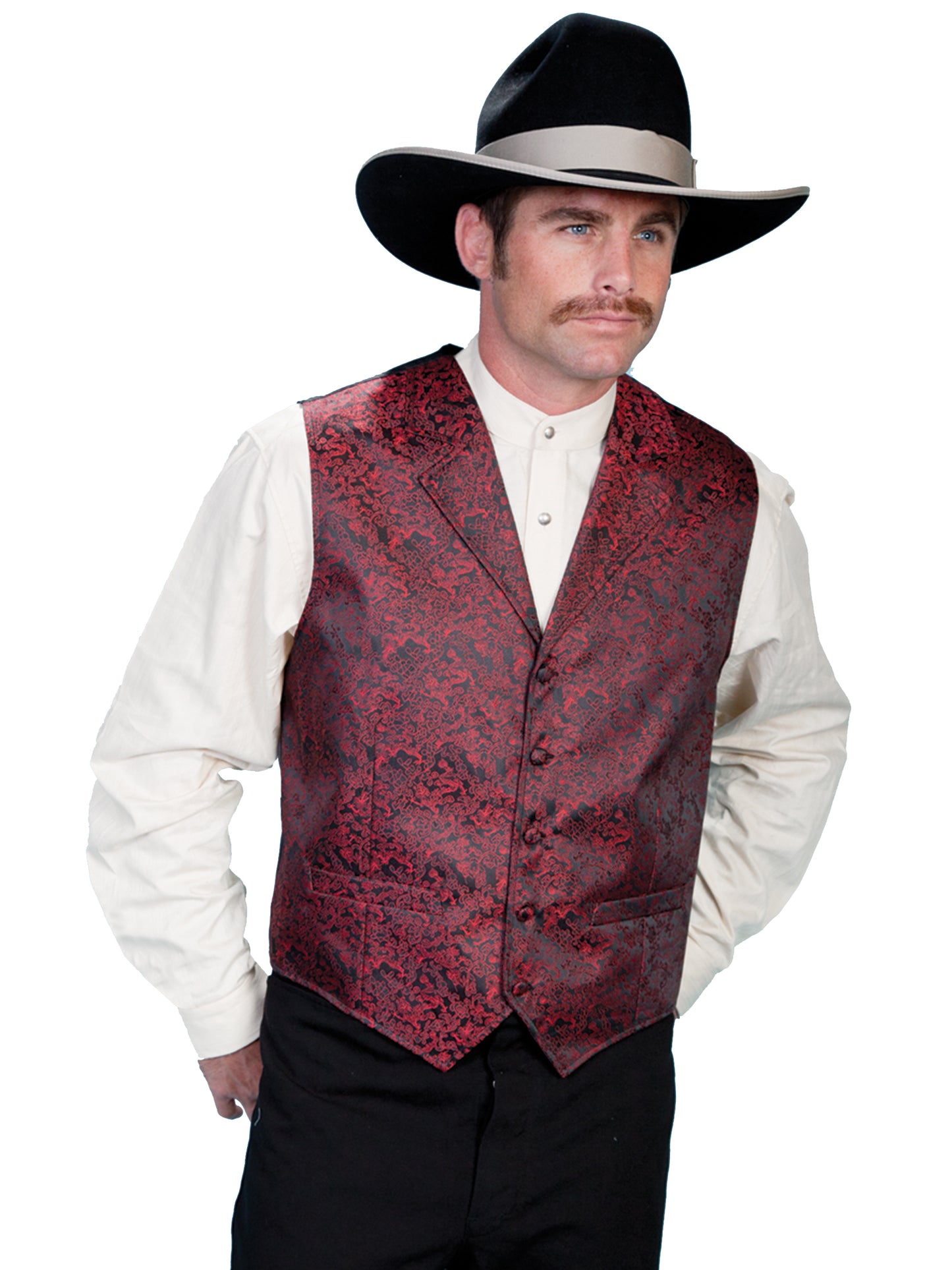 Scully RangeWear Men's Dragon Vest in Red