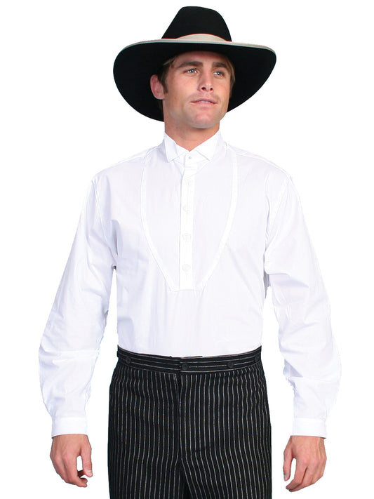 Scully RangeWear Men's Wing Tip Collar Shirt in White