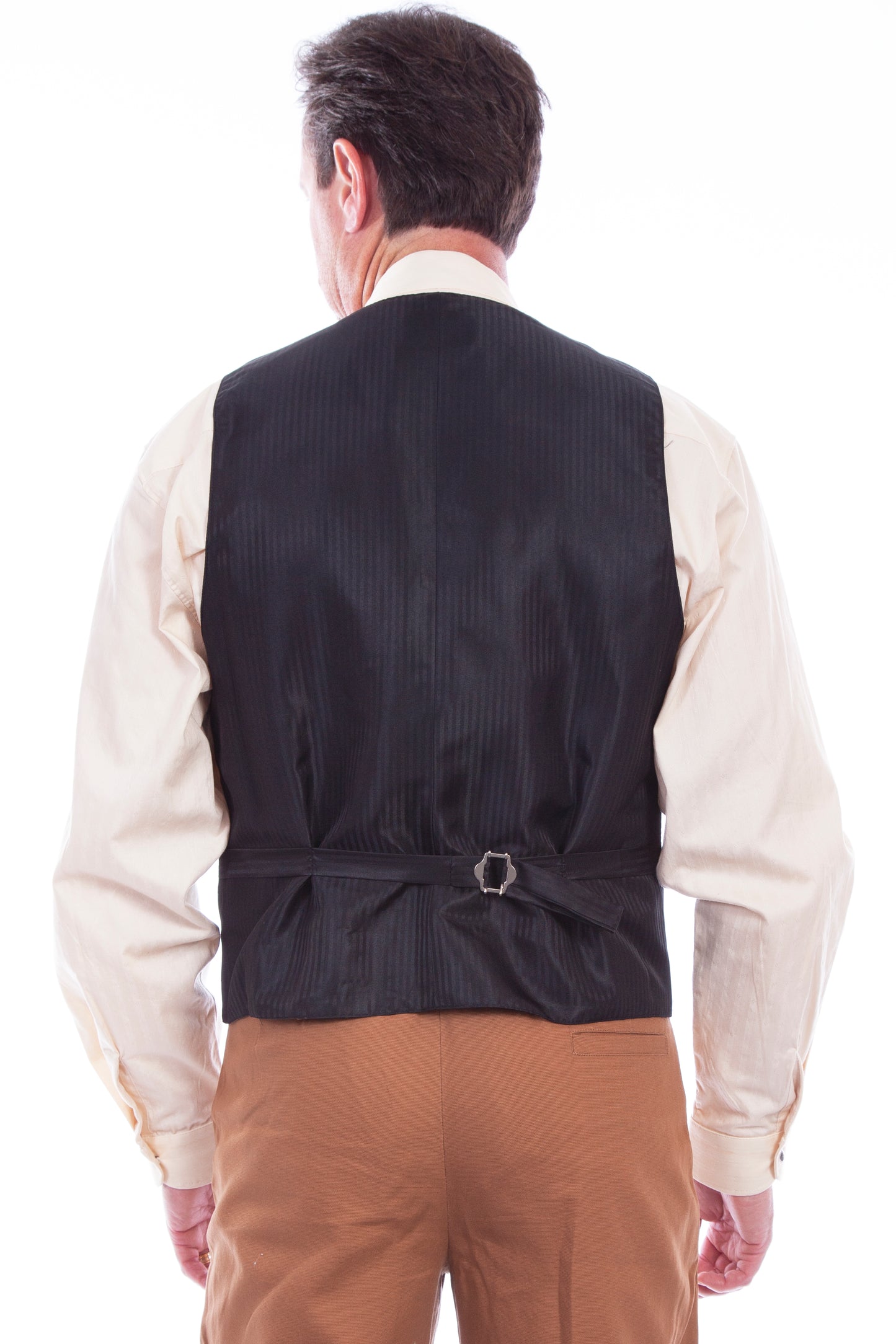 Scully Western Men's Double Breasted Wide Lapel Vest in Emerald