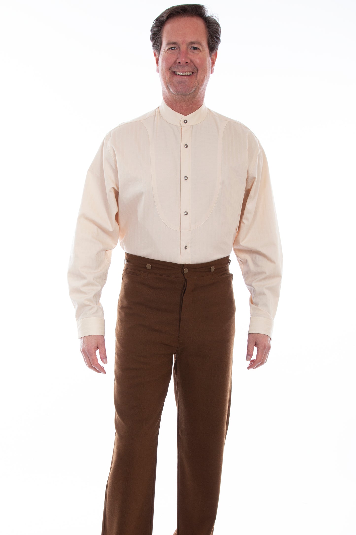 Scully RangeWear Men's Stretch Canvas Weave Pant in Brown