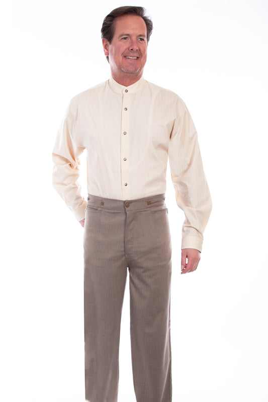 Scully RangeWear Men's Western Herringbone Pant in Brown