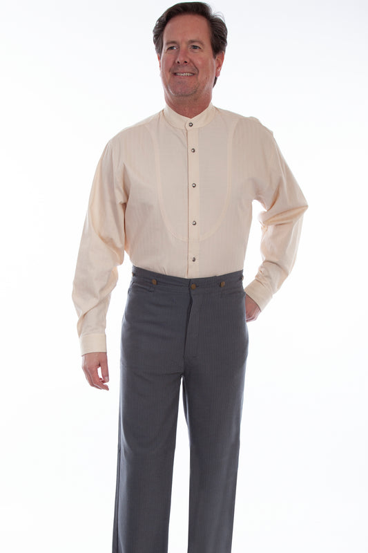 Scully RangeWear Men's Western Herringbone Pant in Charcoal