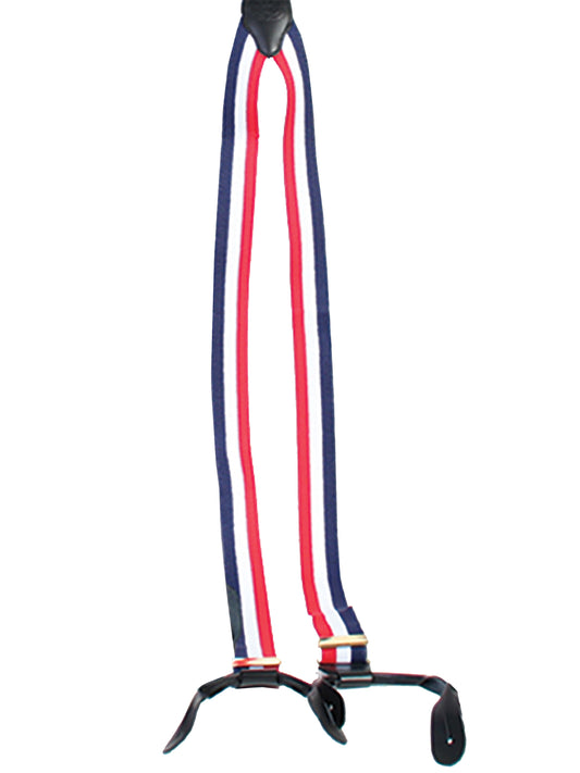 Scully RangeWear Women's Ladies Red/wht/blue Elastic Suspende in Striped Red, White, & Blue