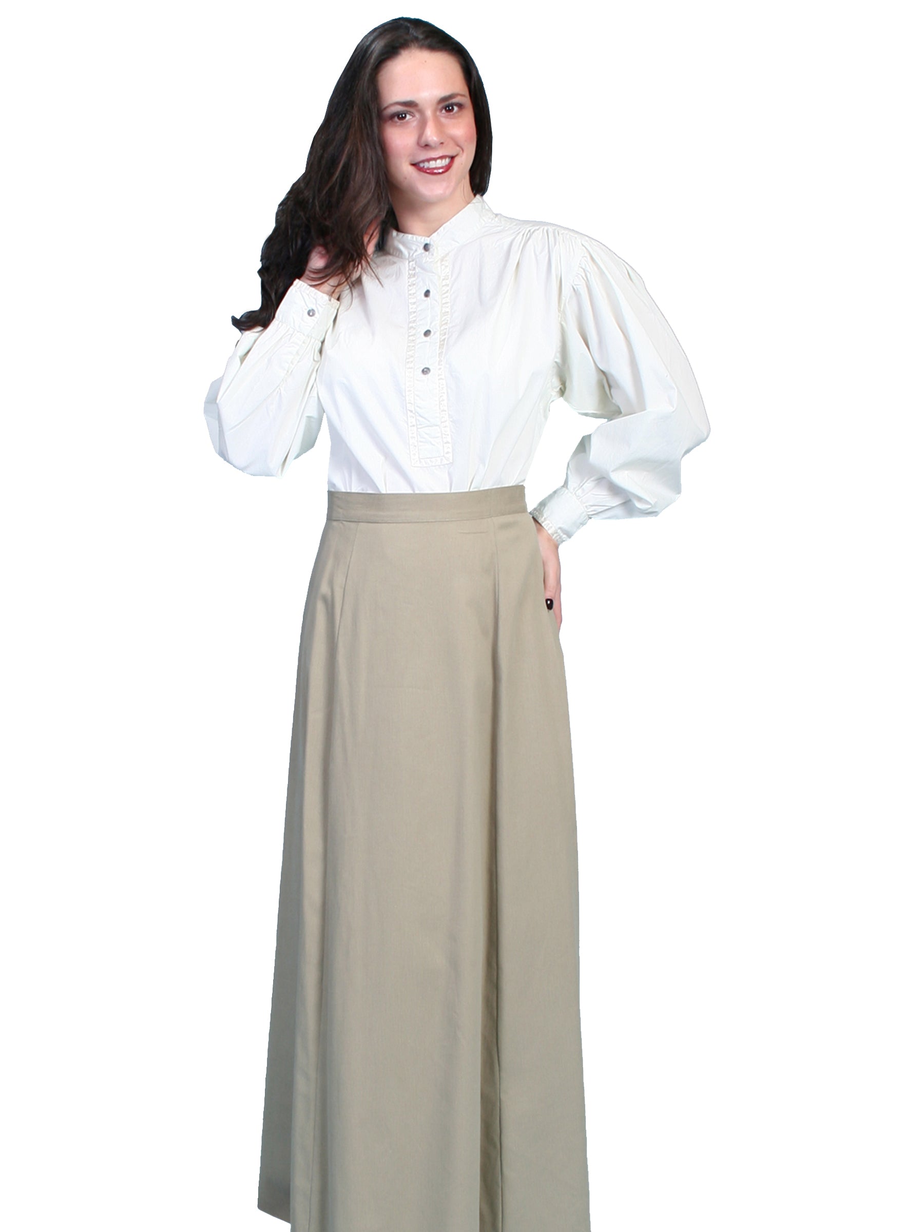 Scully RangeWear Women's Brushed Twill Skirt in Tan
