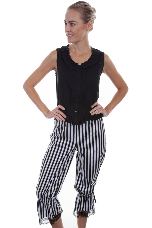 Scully Women's Stripe Bloomers in Black