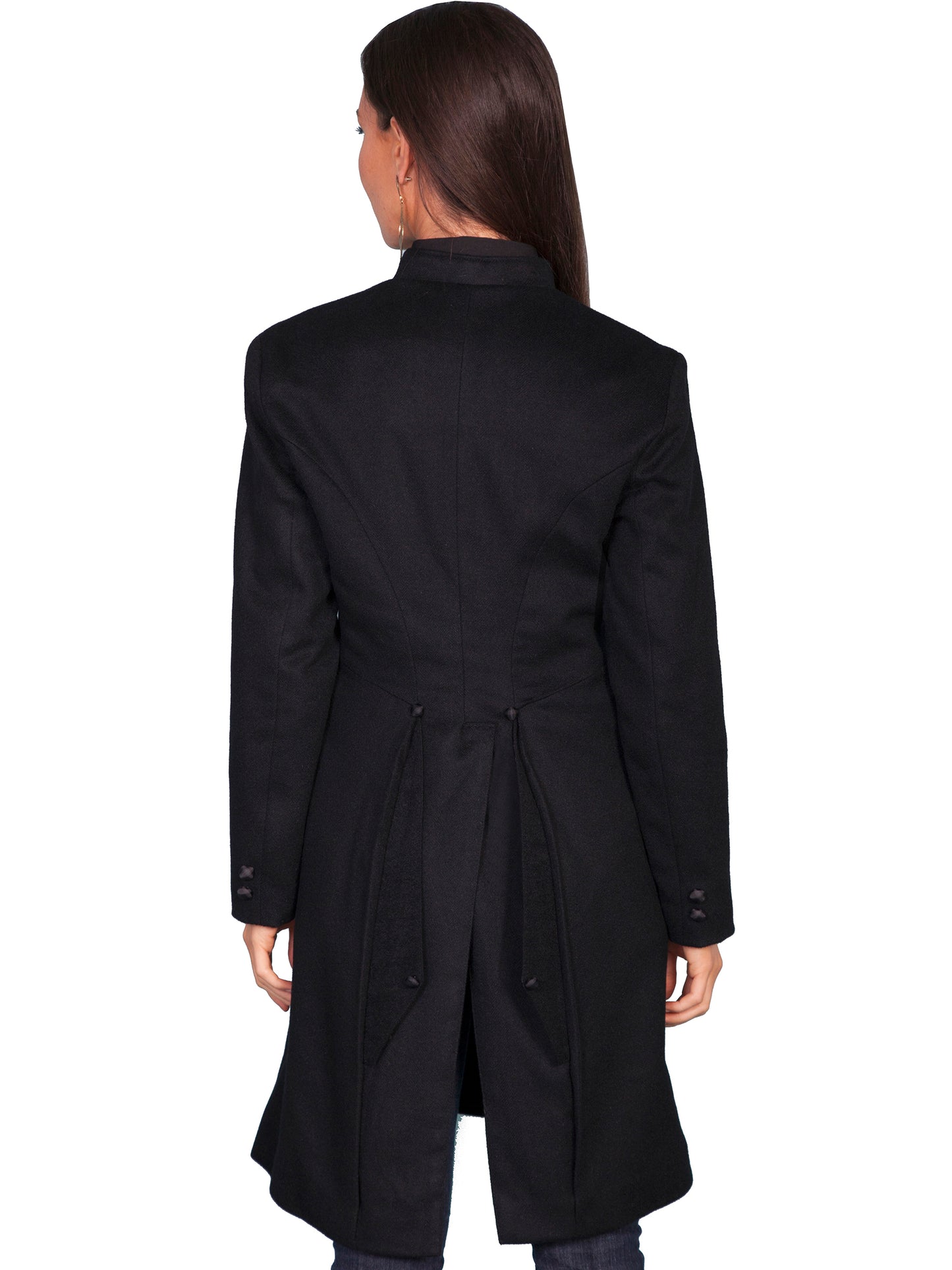 Scully RangeWear Women's Western Ladies Embroidered Frock Coat in Black