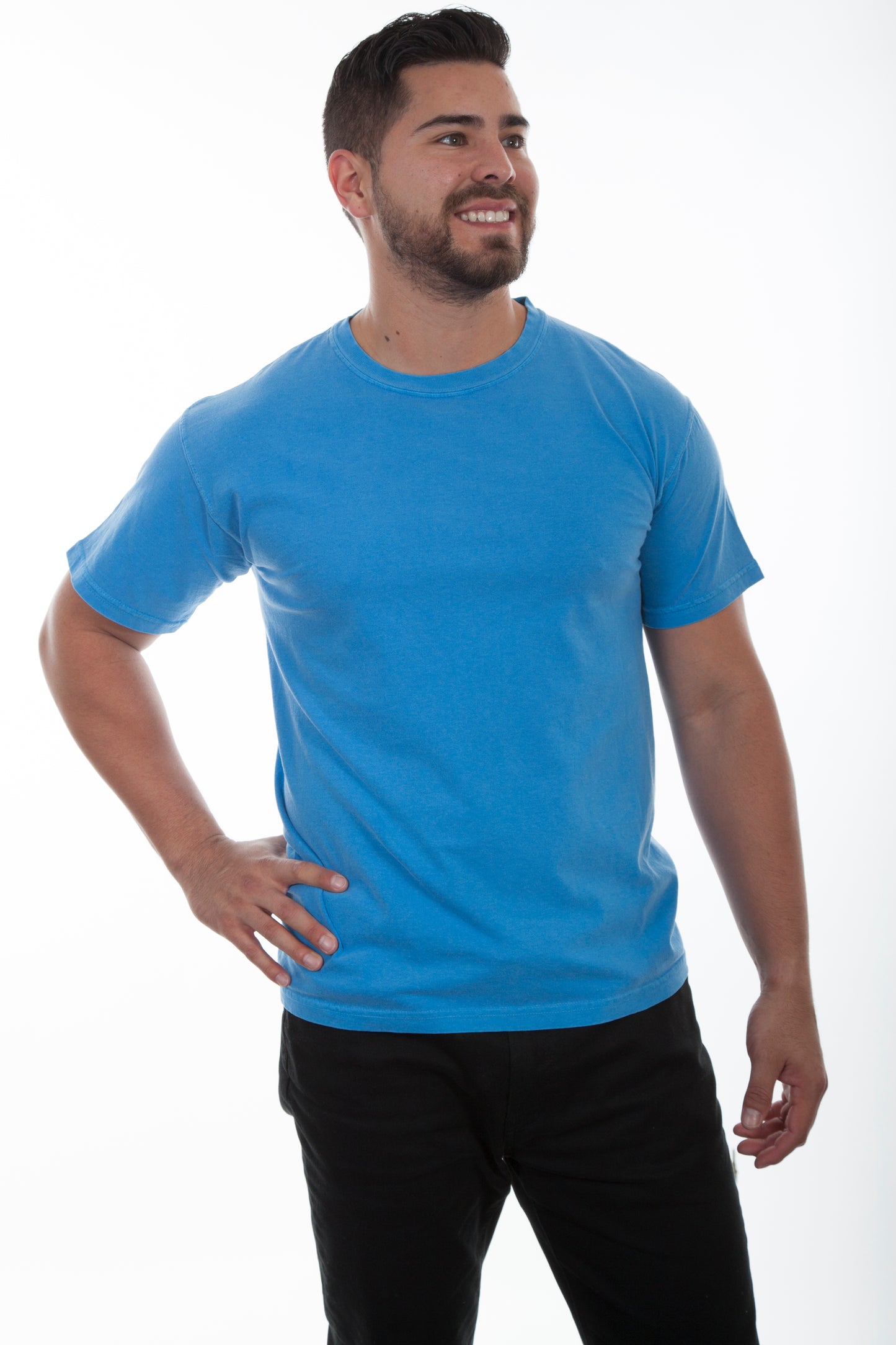 Scully Men's Short Sleeve Tee Shirt in Caribbean