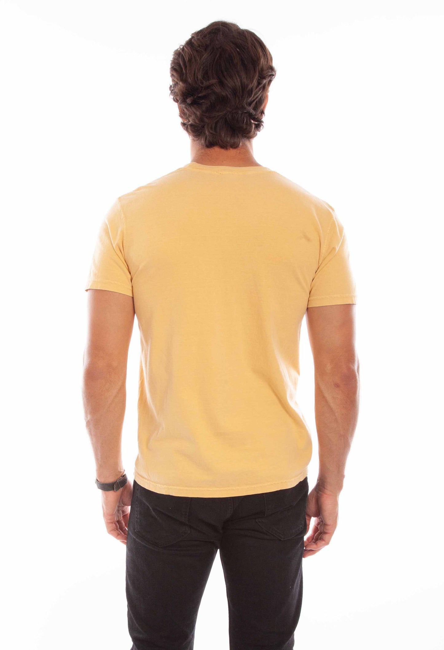 Scully Men's Short Sleeve Tee Shirt in New Mustard