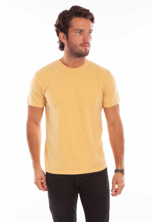 Scully Men's Short Sleeve Tee Shirt in New Mustard