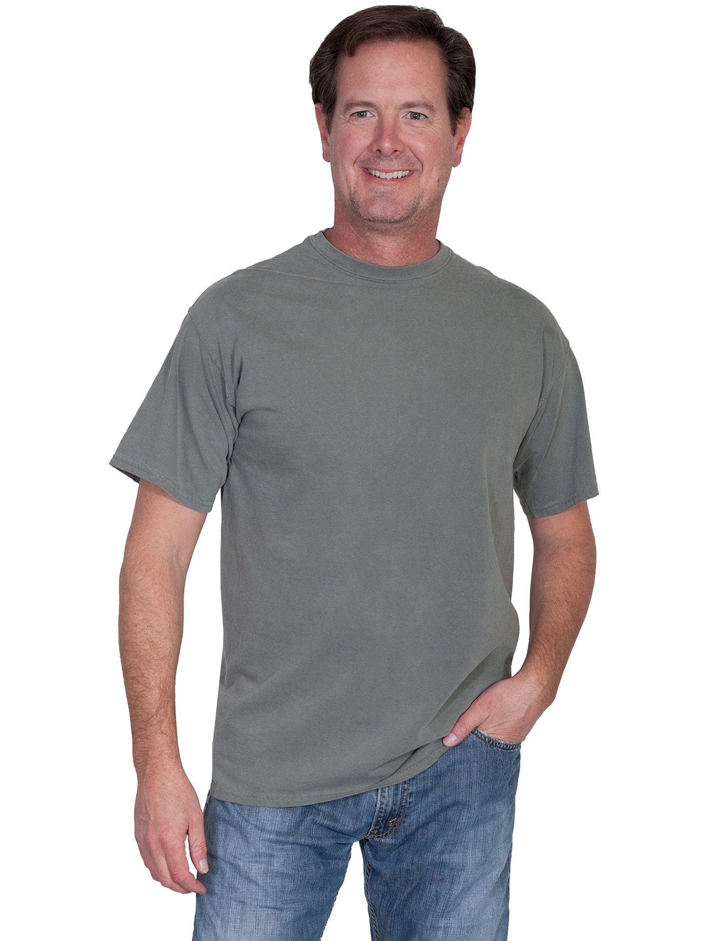 Scully Men's Short Sleeve Tee Shirt in Sage