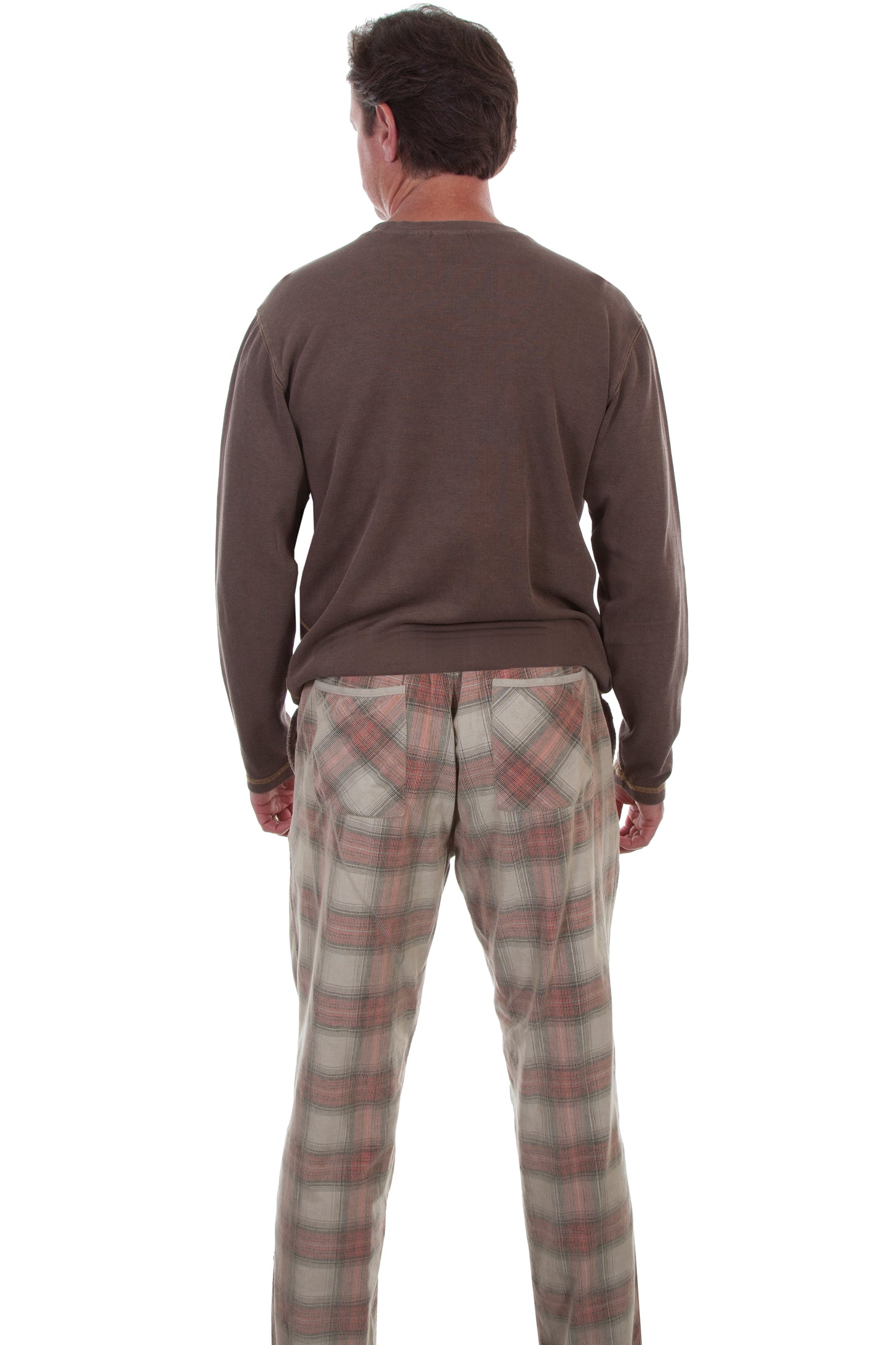 Scully Western Men's Lounge Pants in Stone-Red