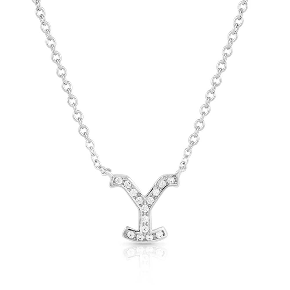 Montana Silversmiths Officially Licensed Yellowstone Necklace - Yellowstone at Night Crystal