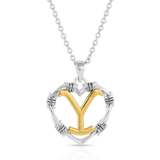 Montana Silversmiths Officially Licensed Yellowstone Necklace - The Love of Yellowstone