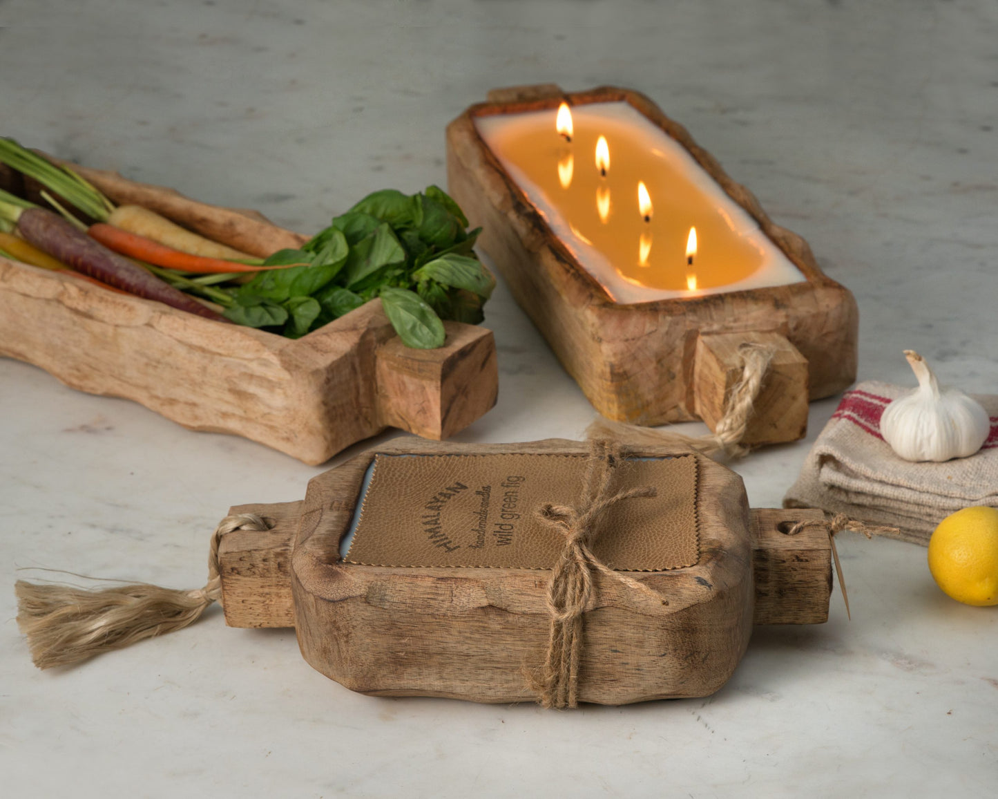 Himalayan Trading Post 24oz Driftwood Candle Tray
