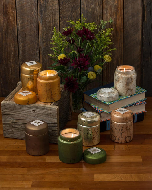 Himalayan Trading Post Mountain Fire Pot Glass Candles