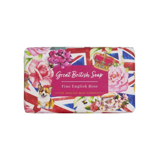 The English Soap Company Fine English Rose Great British Luxury Bar Soap