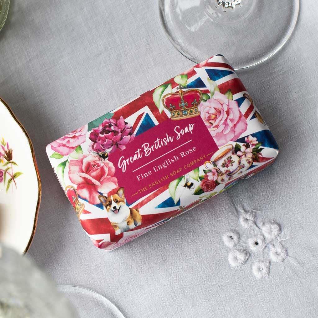 The English Soap Company Fine English Rose Great British Luxury Bar Soap