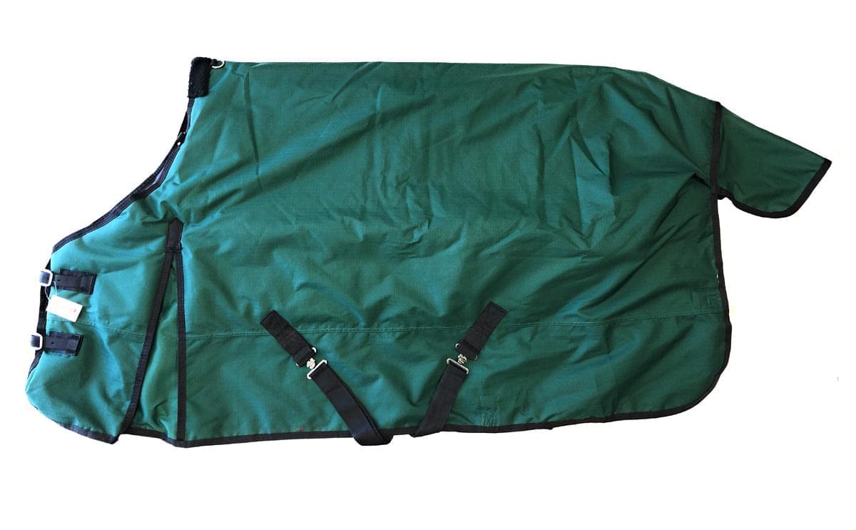 AJ Tack 1200D Waterproof Horse Turnout Blanket with Storage Bag - Green