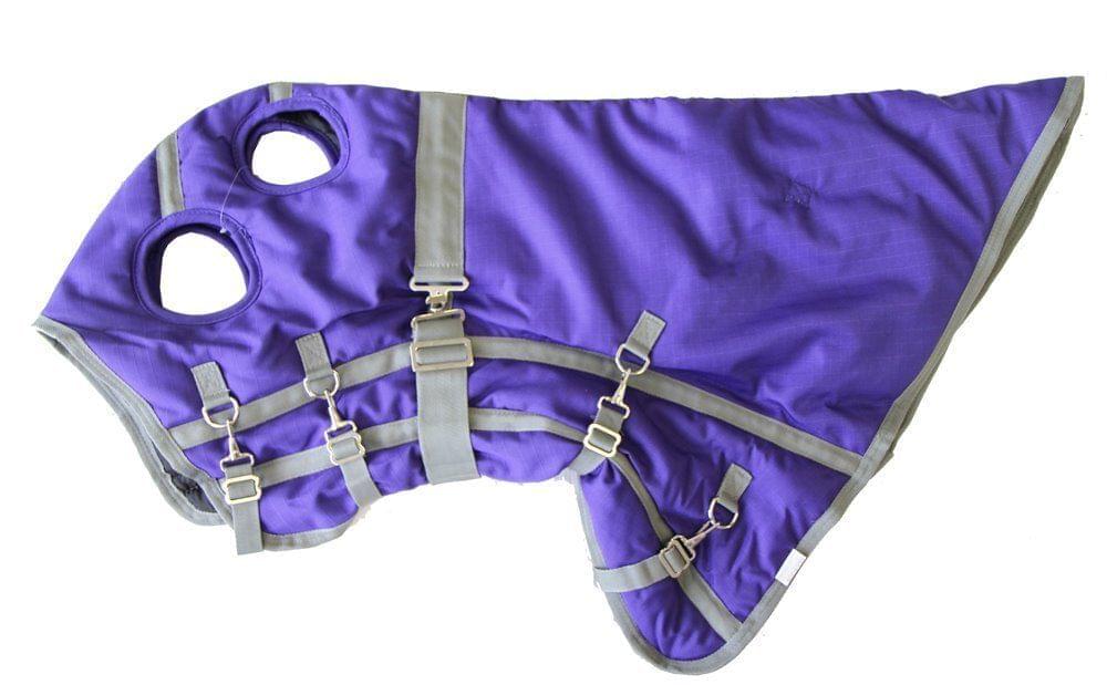 AJ Tack 1200D Waterproof Turnout Horse Blanket with Hood - Purple