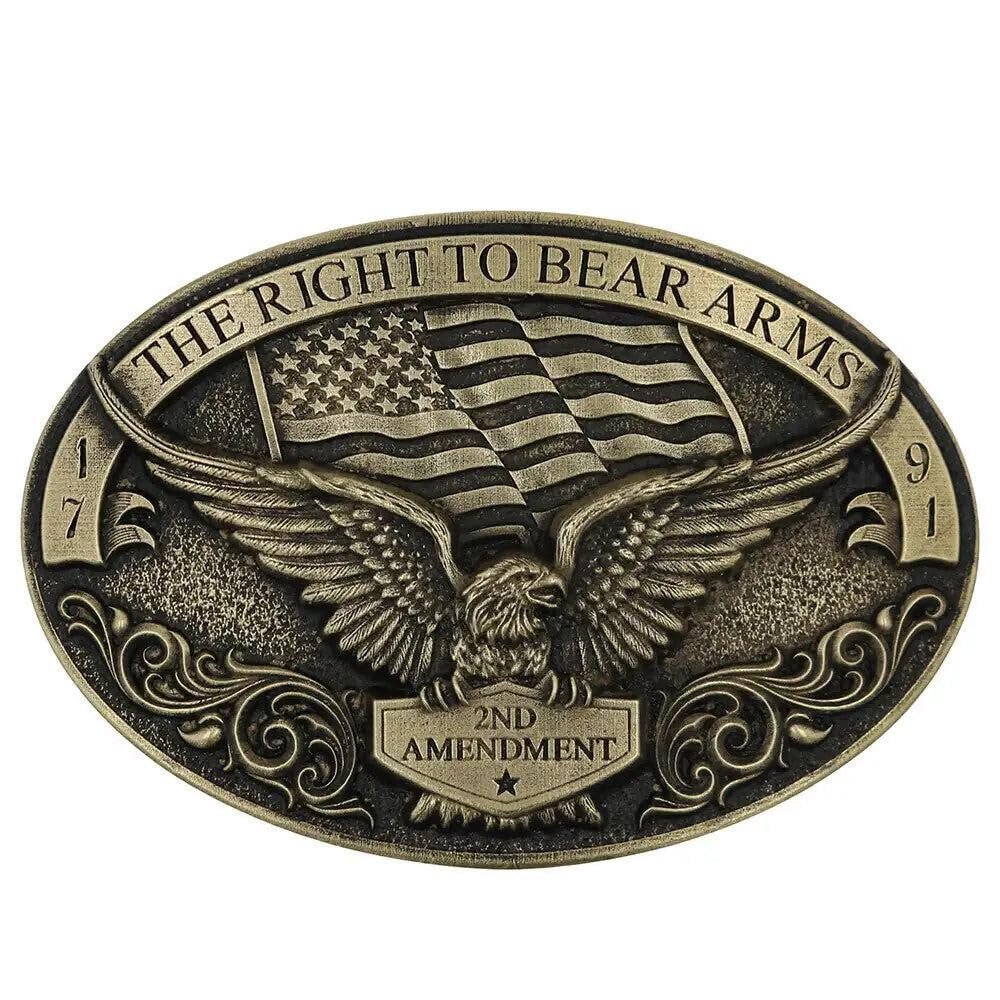 Montana Silversmiths Soaring Eagle Arms Belt Buckle