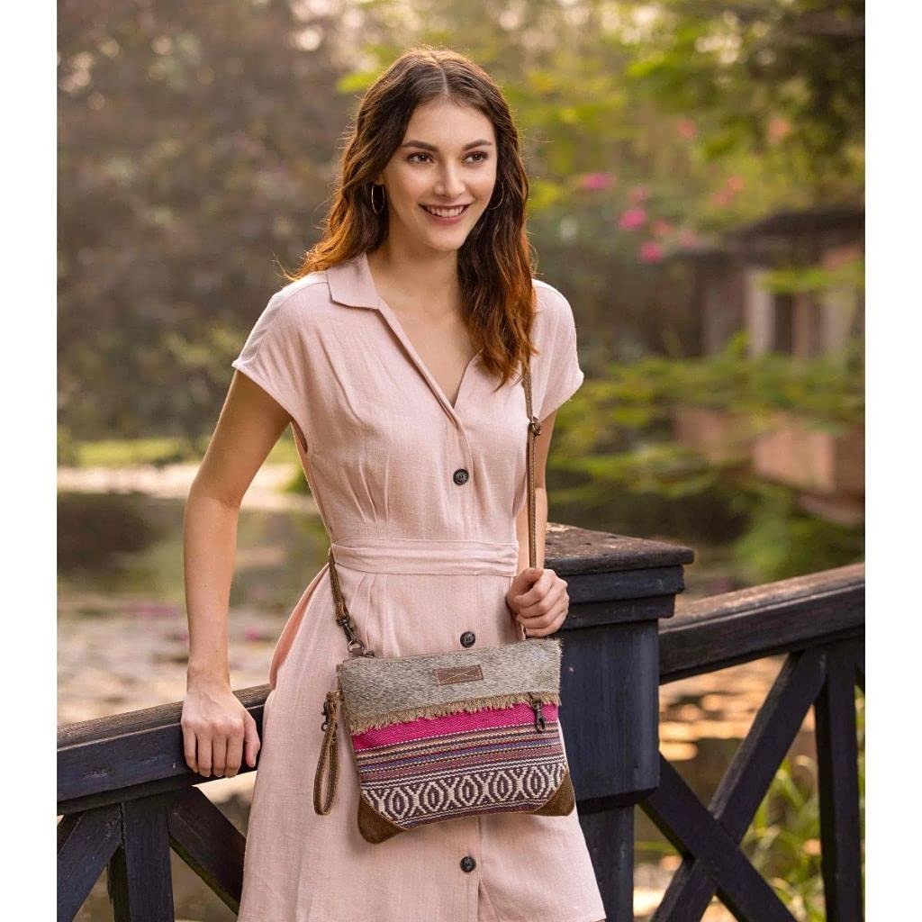 Myra Bag Laced Small & Cross-Body Upcycled Bag
