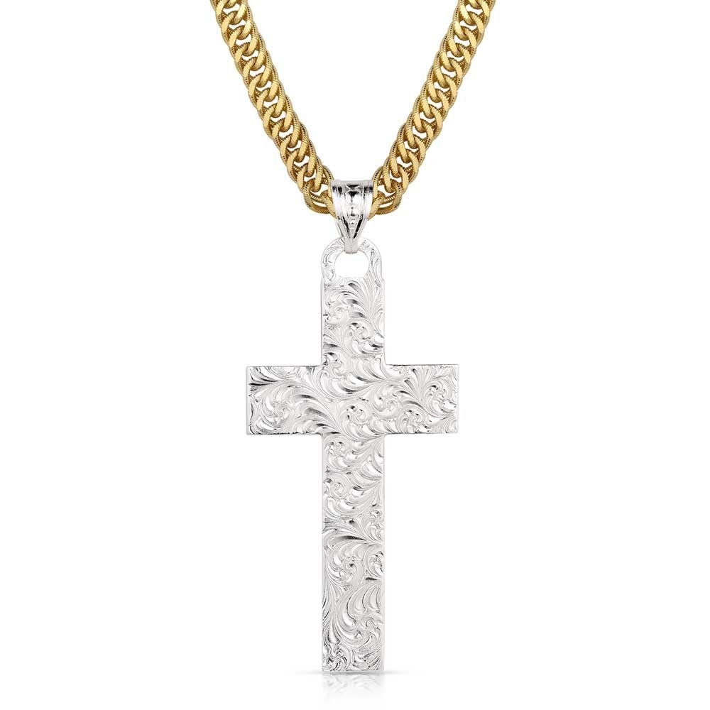 Montana Silversmiths Surnrise Mesa Men's Cross Necklace