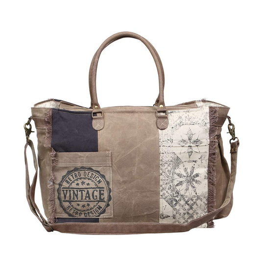 Myra Bag Retro Print Weekender Bag