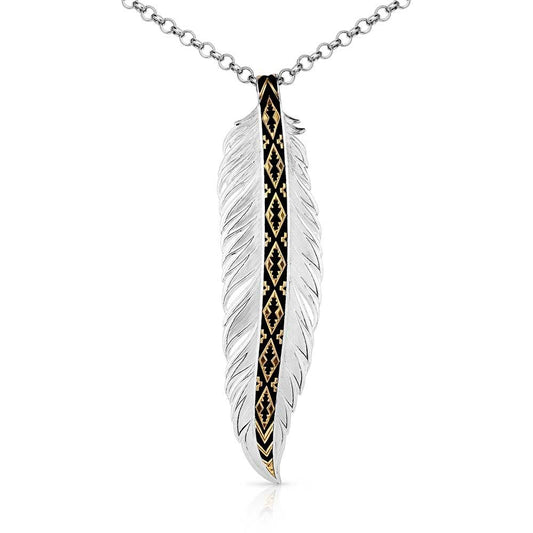 Montana Silversmiths Trust and Honor Feather Necklace - NC5761