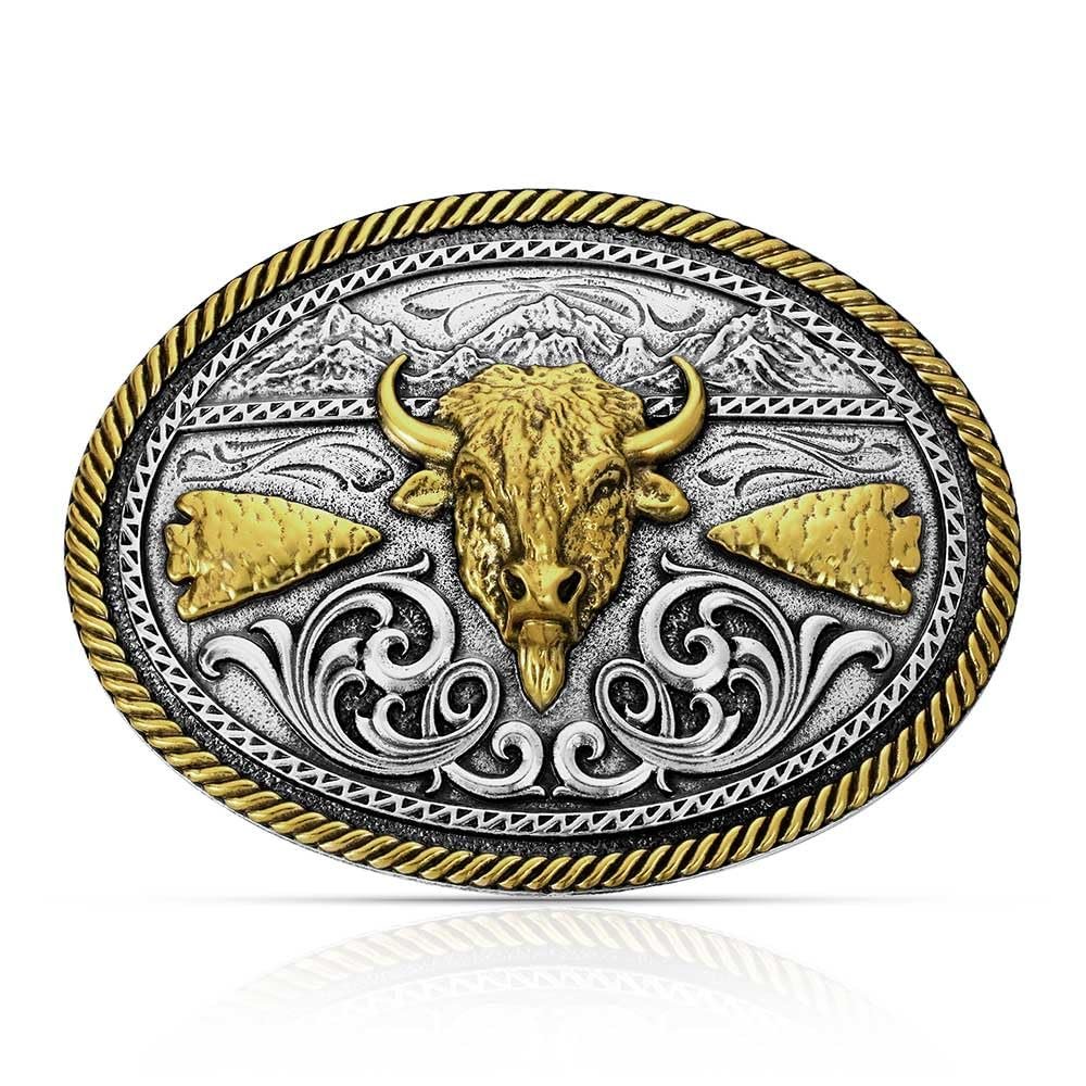 Montana Silversmiths Buffalo Ridge Belt Buckle