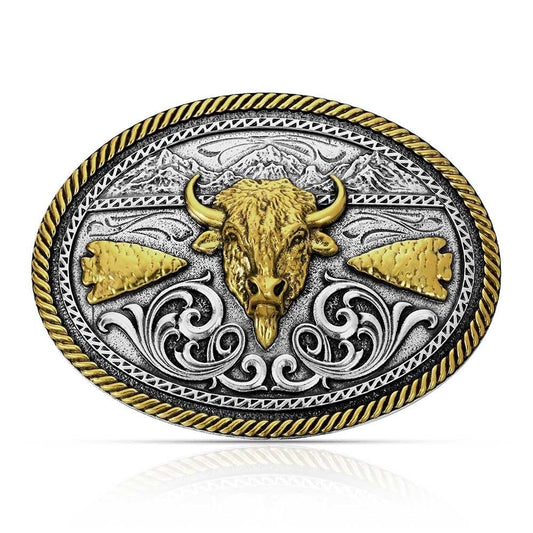 Montana Silversmiths Buffalo Ridge Belt Buckle