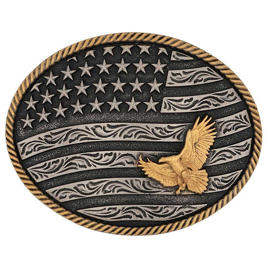 Montana Silversmiths Freedom's Majesty Belt Buckle