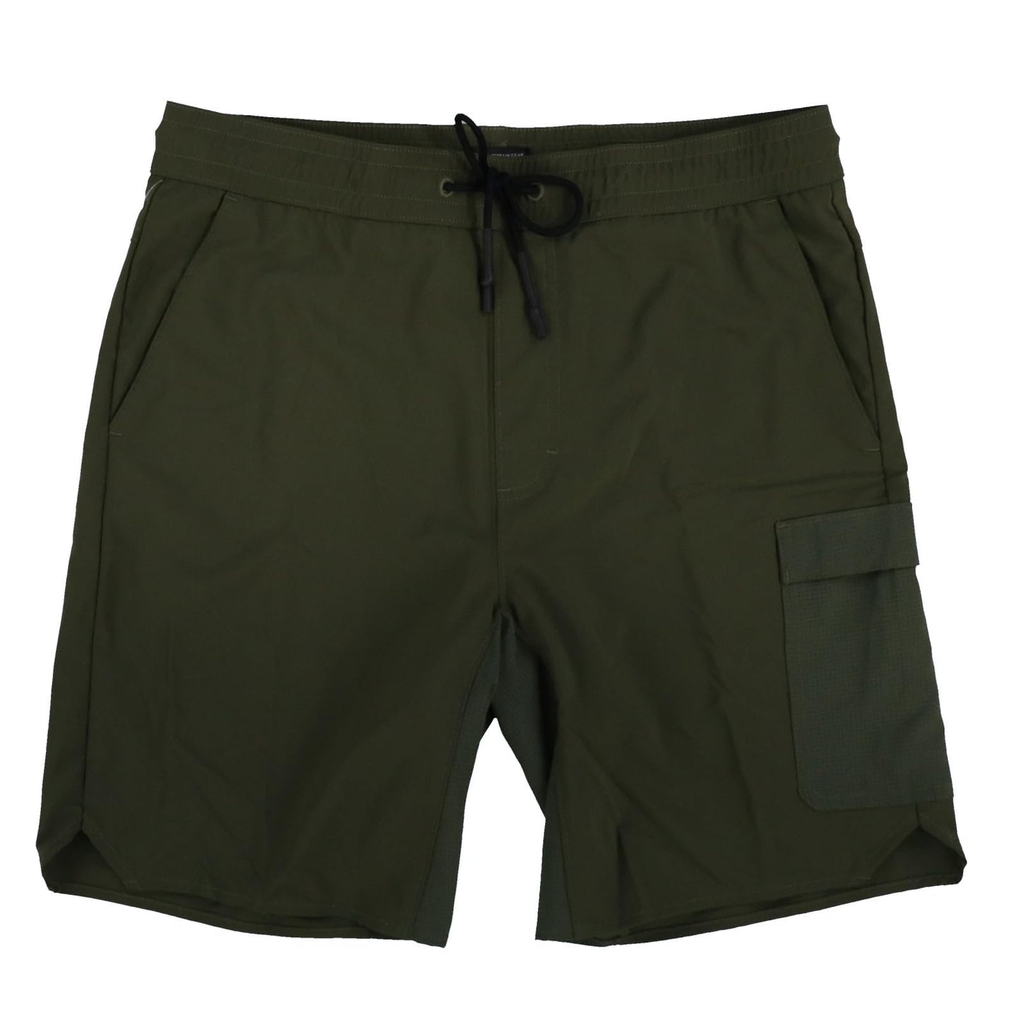 ATG by Wrangler Men's Mixed Material Cargo Shorts (Olive Green, 32)
