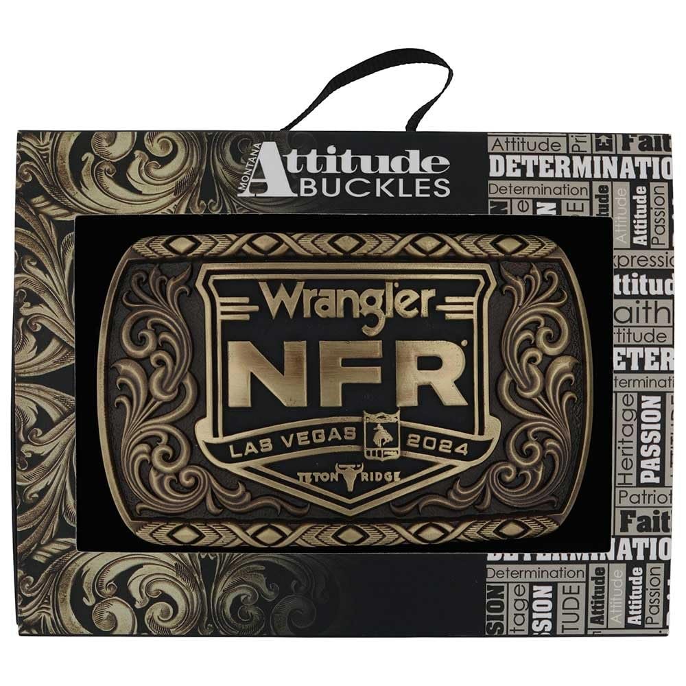 Montana Silversmiths 2024 National Finals Rodeo Square Buckle