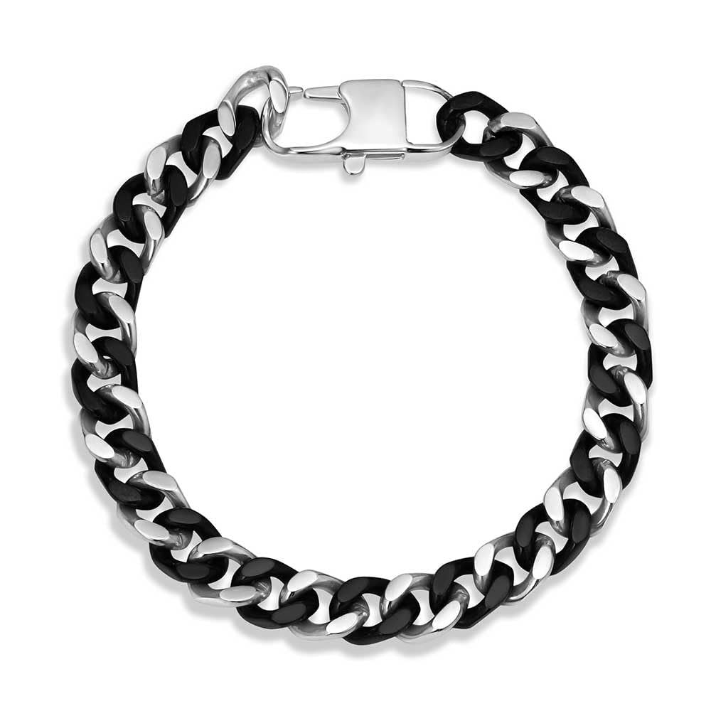 Montana Silversmiths Two Tone Cuban Men's Bracelet