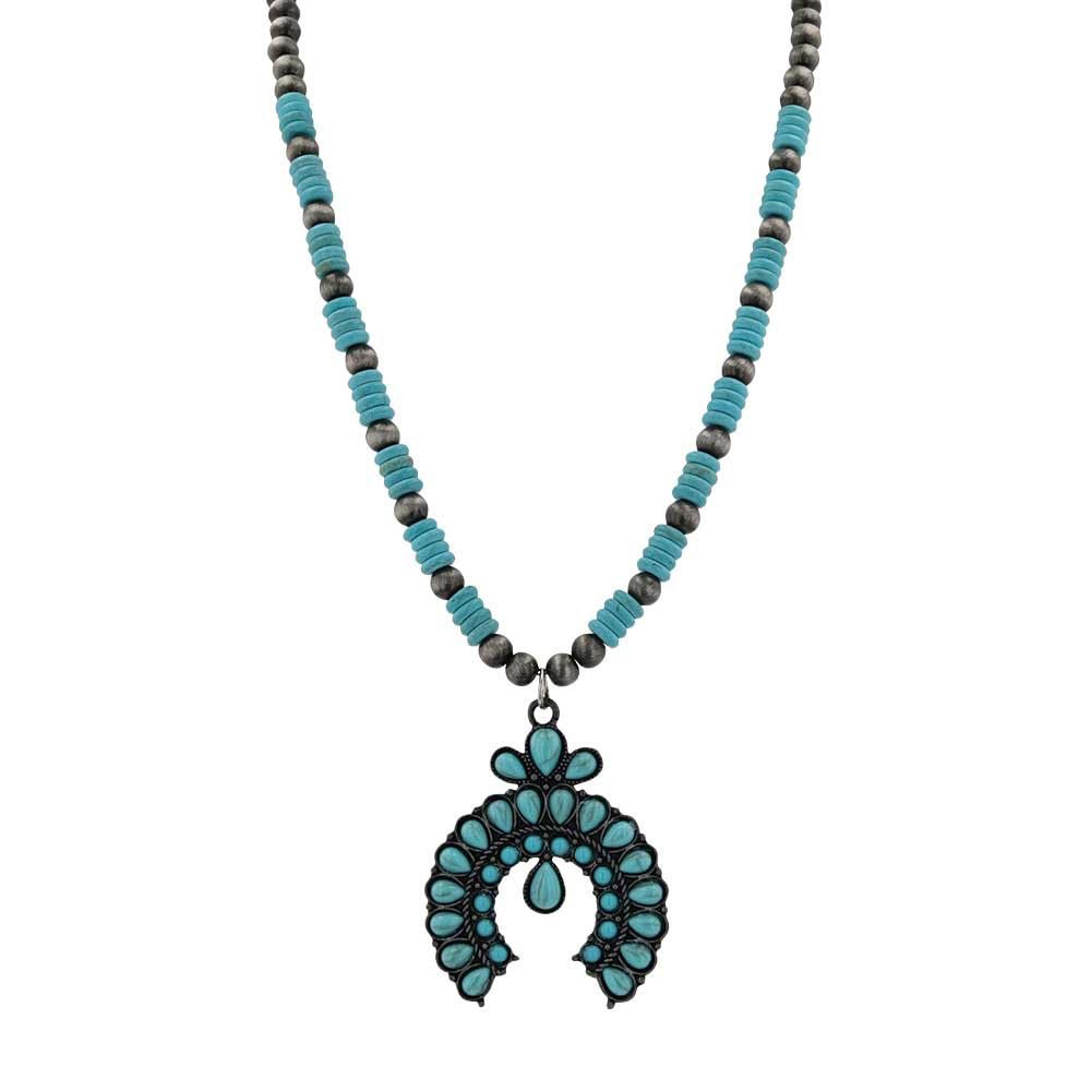 Montana Silversmiths Stunning Squash Blossom Attitude Necklace - ANC5730